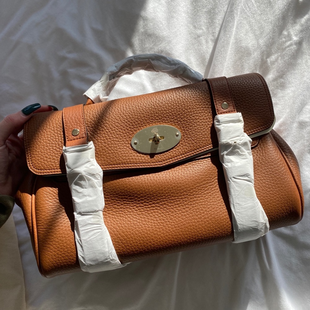 BRAND NEW MULBERRY ALEXA LEATHER SATCHEL
